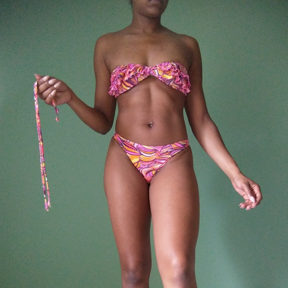 Women's h&m two piece pink swim set - Picture 4 of 5